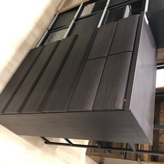 黒の6段チェスト ニトリの6段チェストのご紹介です