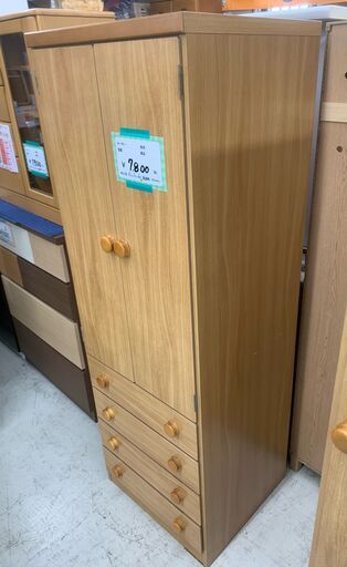 【ワードローブ(幅59.5)】衣装棚　ケイラック朝霞田島店　GM936