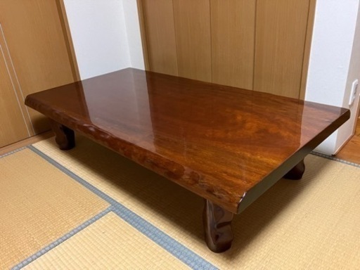 ⭐︎決まりました⭐︎天然木1枚板テーブル 和室 座敷 高級家具 座卓 机 ローテーブル 長方形