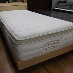 R233 NITORI 最高級 シングルベッド、N-Sleep Premium 30cm マットレス付き、Used・美品