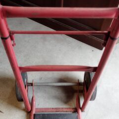 二輪運搬車 折りたたみ式 スチールパイプ製 キャリーカート　/TJ-1605 1Fの画像