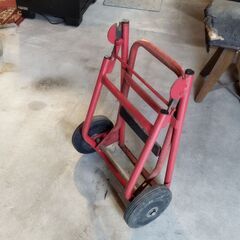 二輪運搬車 折りたたみ式 スチールパイプ製 キャリーカート　/TJ-1605 1Fの画像
