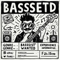 オリジナルの楽曲 ベーシスト募集