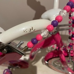 ミニーちゃん補助輪付き自転車16インチ【岐阜市および一宮あたりまで届けること可能】の画像