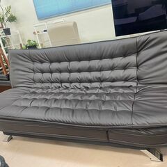 ニトリ　ソファベッド　ブラック