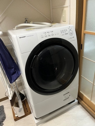 【中古品】2021年製SHARP洗濯乾燥機  7kg