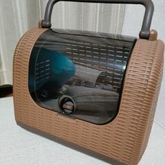 【小動物用キャリー】リッチェル Richell ラタンキャリー ブラウンの画像