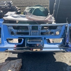 いすゞ ファイブスター ギガ バンパー エアダム付き メッキ スポイラー