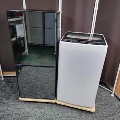 🙇‍♂️s売約済み‼️配送設置は無料🙌‼️スタイリッシュ鏡面冷蔵庫✨最新2020年製✨TWINBIRD × AQUA 家電セット