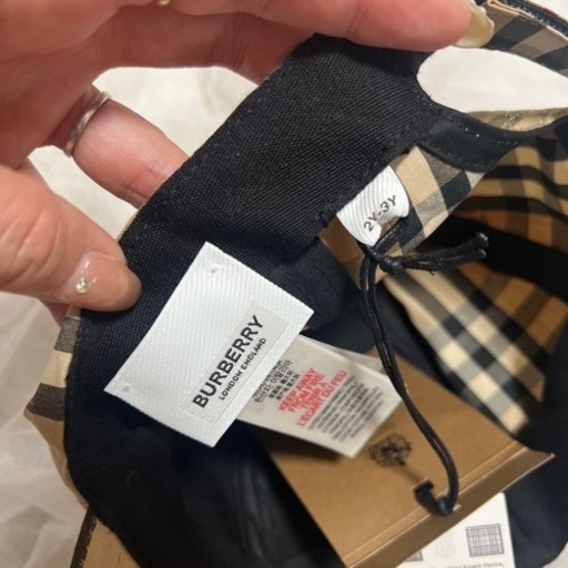 新品タグ付き♡店舗購入♡キャップ♡Burberry♡これ以上お値引きしま 