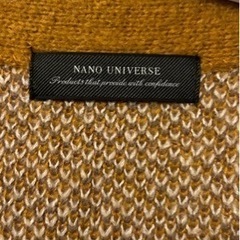 ナノユニバース　アーガイル　カーディガン　Mサイズの画像