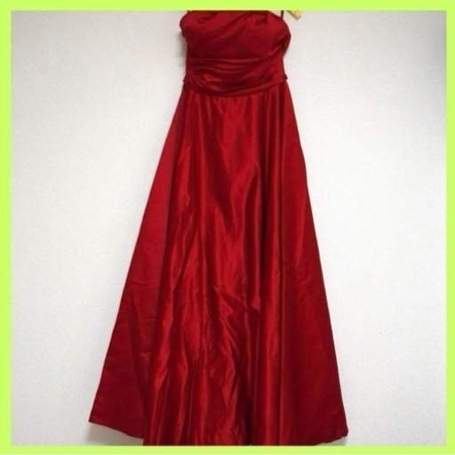 カラードレス レッド 赤 パーティードレス お色直し 二次会 演奏会