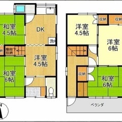 駅近！戸建て 稲沢市 6DK 家賃5万 ペット可 二階建 用途自...