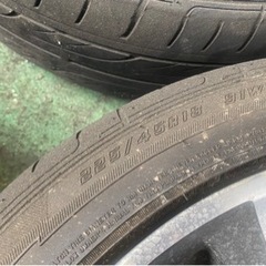 18インチ　アルミホイールタイヤセット　7.5J ＋53 225 45 18 ステップワゴン　オデッセイ　ノア　ヴォクシーの画像