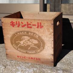 昭和レトロ　キリンビール　木箱の画像