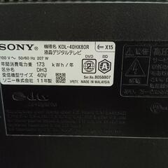 ※ジャンク　KDL-40HX80R　BRAVIAの画像