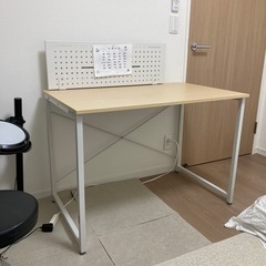 学習机　オフィス事務机　在宅勤務机　ナチュラル　