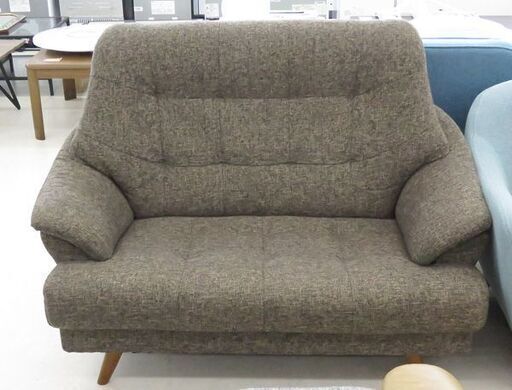 北海道 千歳市/恵庭市 近郊配送 NOCE ハイバッグ2Pソファ 布製 ブラウン 店頭でのお受け渡し大歓迎