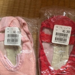 バレエシューズ2足、バレエタイツの画像
