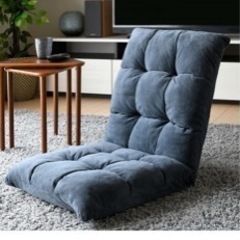 山善　座椅子 リクライニング 幅50㎝ ふわふわ素材(サンゴマイ...