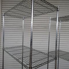 スチールラック×2　中古です。の画像