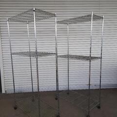 スチールラック×2　中古です。の画像