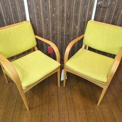 5-31 飛騨産業 ダイニングチェア×2脚セット L－chair ヒジ付き LO260AN【引取限定・現状渡し】カグマニア