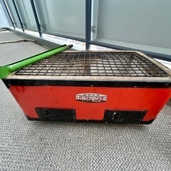 横長の七輪（バーベキューコンロ）の画像