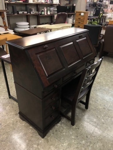 北海道民芸　豪華なライティングビューロー