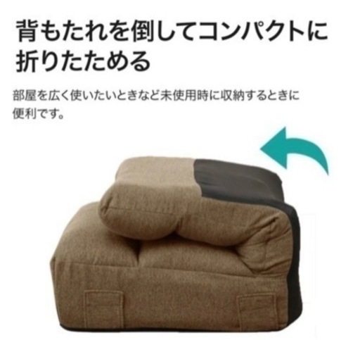 【美品】ニトリ/ローソファー/ポケットコイル/ハイバック/グレー