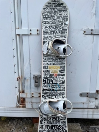 ②BURTON スノーボード ビンディング付