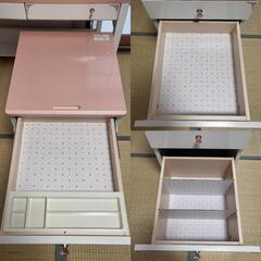 【週末限定値下げセール】2018年型 DECOPRI デコプリコイズミ学習デスク SDF-247 PW PM ピンク お姫様デスク 学習机 女の子 新学期 入学祝い 中古品 千葉 手渡しのみの画像