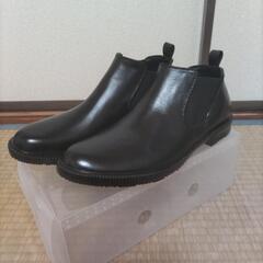 デデスケン サイドゴア レインブーツ メンズ Lサイズ 黒