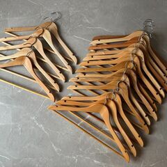 ハンガー 木製 と IKEA FRAKTA（袋）