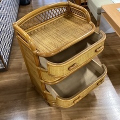 ラタンチェスト【町田市再生家具】　232585の画像