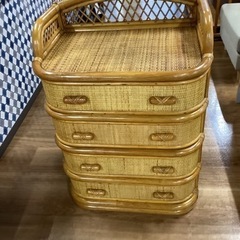 ラタンチェスト【町田市再生家具】　232585