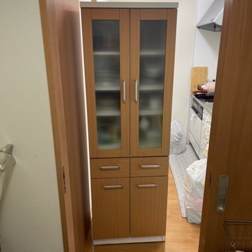 ニトリ　スリムキッチンボード　スリム食器棚