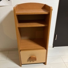 無料であげます　木製子供用収納　本棚　ボックス