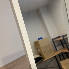 姿見　白　置き型の画像