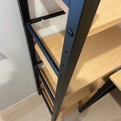 デスク　本棚　セット　ニトリ　美品の画像