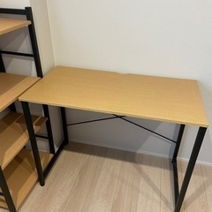 デスク　本棚　セット　ニトリ　美品の画像