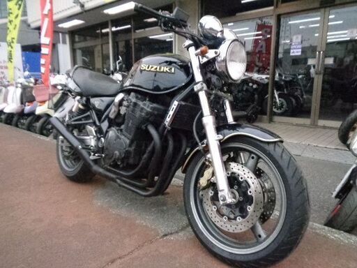 NO.4895　イナズマ４００　油冷４サイクル４気筒４００ｃｃ　ショート管付き　ダークネイビーメタリック　 ☆彡