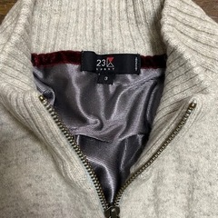 【美品】23区SPORT ウール フルジップニット ハイネック カーディガン ブルゾンの画像