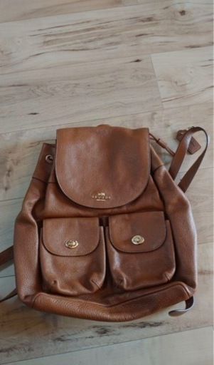 COACH リュック キャメル
