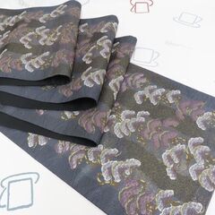 ♪袋帯 献上松文 李漆箔 金彩 未使用 445cm♪