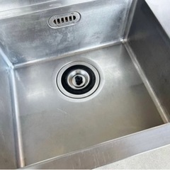 A 一槽シンク 流し台 ステンレス流し キッチン 洗い場 業務用 台所の画像