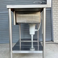 A 一槽シンク 流し台 ステンレス流し キッチン 洗い場 業務用 台所の画像