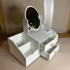 　新品未組立・化粧品ボックス・化粧道具入れ・化粧鏡