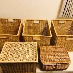 無印　かご　5個セット（取引中）の画像