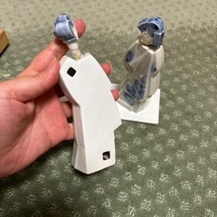 松山焼　人形香炉の画像